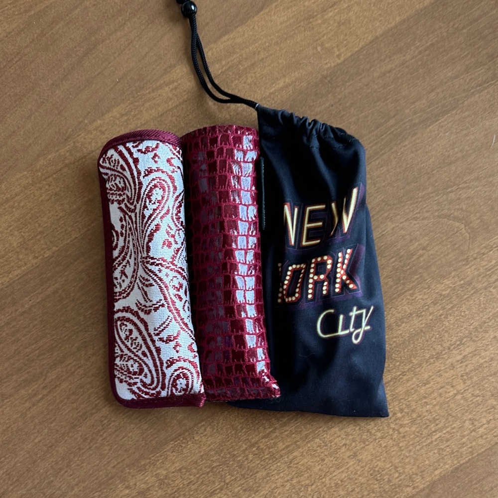 3 Pairs of Eyeglass Cases with Reading Glasses